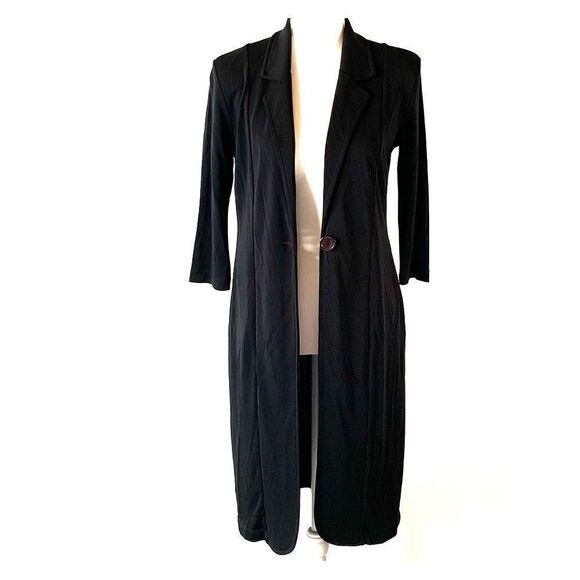 Spiegel Black Trench Blazer XSMALL - Picture 2 of 14